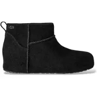 Ugg pour femme. 1180412 Bottines en Cuir Classic Mini Enwrap noir (38), Plat, Aucun, Casuel
