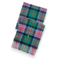 Ralph Lauren pour homme. 449959354016 Écharpe en laine à franges et carreaux verts (OSFA), Casuel, Classique