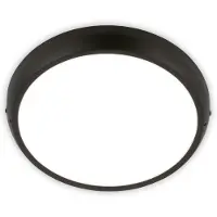 Briloner - Plafonnier LED, IP44, lumière blanche neutre, noir, 27,5 cm