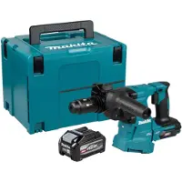 Makita Marteau combiné sans fil HR 012 GU101 40 V max. 3,3 J SDS plus Brushless + 1 batterie 4,0 Ah + Makpac - sans chargeur