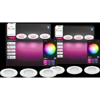 Philips Hue Spot Encastré Slim Lot de 6 - White and Color - 90 mm - Blanc