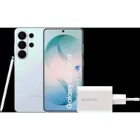 Samsung Galaxy S26 Ultra 256 Go Bleu Clair 5G + BlueBuilt Chargeur 65 Watts Blanc
