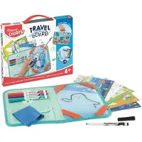 Maped 969310 Creativ kit de peinture de voyage TRAVEL BOARD, 19 pièces