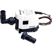 Attwood Sahara Mk2 1200 Barbed Bilge Pump 24v Blanc