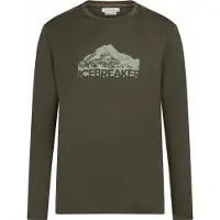Icebreaker - T-shirt en laine de mérinos - M Merino 150 Tech Lite LS Tee Aoraki Explorer Dk Loden pour Homme en Laine - Taille M - Vert