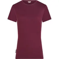 Icebreaker - T-shirt en laine de mérinos à manches courtes - W Merino 150 Tech Lite SS Tee Dk Berry pour Femme en Laine - Taille L - Violet