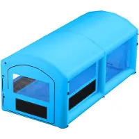 Vevor Cabine de Peinture Gonflable 6x3x2,5 m Souffleur de 550W+750 W Bleu