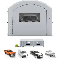 Vevor Cabine de Peinture Gonflable 12x5x4 m Souffleurs de 950W+1100W Gris