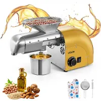 Vevor Presse à Huile Électrique Capacité 5 kg/h Extracteur d'Huile 1250 W