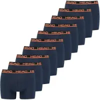 Head Boxers bleu foncé / orange