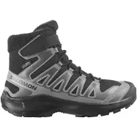 Salomon - Chaussures de randonnée hivernale imperméables - XA Pro Winter WP J Black/Castlerock - Taille Enfant 36 - Gris