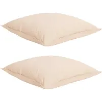 vidaXL Ensemble de draps , 2 pièces, 200 x 220 cm, 250 g/m², en kapok naturel, couleur beige