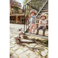 Scoot & Ride Scooter pour enfants Highwaykick1 Lifestyle 2in1 avec rangement Brown Lines