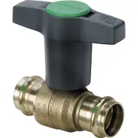 Viega Vanne à bille Easytop 42mm m/m - Easytop, Modèle 2275, silicone bronze