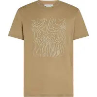 Icebreaker - T-shirt en laine de mérinos - M Merino 150 Tech Lite SS Tee Great Heights Cumin pour Homme en Laine - Taille S - Beige