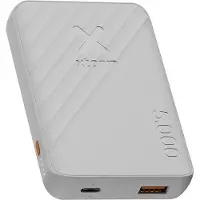 Xtorm Powerbank Go2 Evolution - 5 000 mAh - Ports doubles - Batterie puissante - Technologie durable - Compatible avec iPhone et Samsung - Ash White