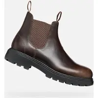 Geox Bottines Chelsea pour homme , couleur marron foncé, modèle Spherica EC7 B, taille 41,5
