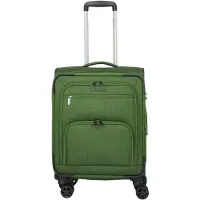 Travelite Valise à roulettes CUBIS 4w S, couleur verte