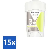 Rexona - Déodorant stick - Maximum Protection Stress Control Dry - Contre la transpiration de stress - 45 ml - Pack avantage - 15 pièces