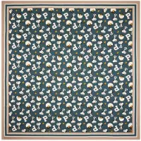 Codello Foulard beige / émeraude / noir / blanc