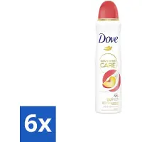 Dove Déodorant Spray - Pêche & Fleur Blanche - 150 ml - Pack avantage - 6 pièces