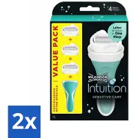 Wilkinson Sword - Lames de rechange - Intuition 2-en-1 Sensitive Care - 3 lames - Lot avantageux - 2 pièces