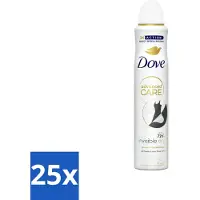 Dove Déodorant Spray - Invisiblement Sec - 200 ml - Pack avantage - 25 pièces