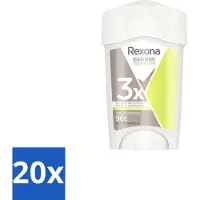 Rexona - Déodorant stick - Maximum Protection Stress Control Dry - Contre la transpiration de stress - 45 ml - Pack avantage - 20 pièces
