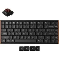 Keychron Clavier mécanique sans fil K3 Ultra 8K, noir - Touches POM marron
