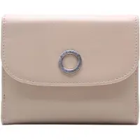 Esquire Cuir porte-monnaie Athena Lady Clip Wallet Beige