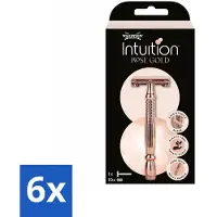 Wilkinson Sword Rasoir - Intuition Rose Gold - Deluxe - 10 lames - Lot avantageux - 6 pièces