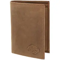 OXMOX Cuir porte-monnaie Leather RFID Protect Kombibörse Crab 2.0 Embossed Vintage Light Brown brun