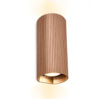Briloner Lampe murale up/downlight 8,5 x 20 x 8 cm douille GU10 max. 9 W texture striée café - Applique murale pour salon chambre couloir