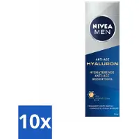 Nivea MEN - Anti-Age - Gel hydratant pour le visage avec hyaluron - 50 ml - Pack avantage - 10 pièces