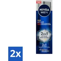 Nivea MEN - Anti-Age 2-in-1 Power - Crème hydratante pour le visage SPF 30 - 50 ml - Pack avantage - 2 pièces