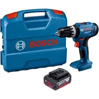 Bosch Perceuse-visseuse à percussion sans fil GSB 18V-25 Professional 18 V 56 Nm + 1 batterie 4,0 Ah + mallette L-Case - sans chargeur