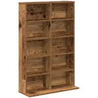 vidaXL Étagère CD en bois, imitation bois, 65 x 23,5 x 97,5 cm