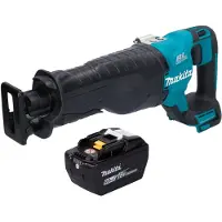 Makita Scie sabre sans fil DJR 187 Z 18 V sans balais + 1 batterie 9,0 Ah - sans chargeur