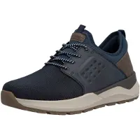 Rieker Baskets basses bleu foncé / marron