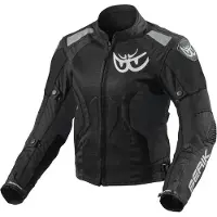 Berik Blouson textile pour moto Vephe, noir, taille 42