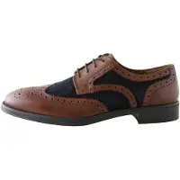 Next Chaussure à lacets bleu nuit / marron