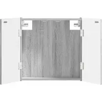 vidaXL Armoire pour jeu de fléchettes ALKMAAR, couleur Sonoma gris, 52,5 x 10,5 x 53,5 cm