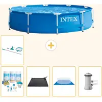 Intex Piscine tubulaire rectangulaire - 366 x 76 cm - 6 pièces - Modèle S21003