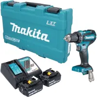 Makita Perceuse-visseuse sans fil DDF 485 RGK 18 V 50 Nm sans balais + 2 batteries 6,0 Ah + chargeur + mallette