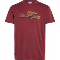 Icebreaker - T-shirt en laine de mérinos à manches courtes - M 150 Tech Lite SS Tee Transportage Port pour Homme en Laine - Taille S - Bordeaux