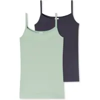 Schiesser Maillot de corps ' 95/5 Multi ' bleu foncé / menthe