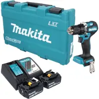 Makita Perceuse-visseuse sans fil DDF 487 RTK 18 V 40 Nm sans balais + 2 batteries 5,0 Ah + chargeur + mallette