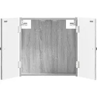 vidaXL Armoire pour jeu de fléchettes, modèle EDE, couleur Sonoma-gris, dimensions : 52,5 x 10,5 x 53,5 cm