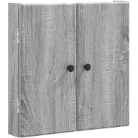 vidaXL Armoire pour jeu de fléchettes BREDA, Sonoma-gris, 52,5 x 10,5 x 53,5 cm