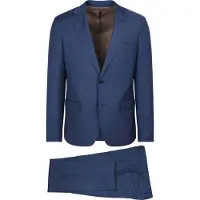Suitable Costume Sharkskin Laine Bleu Royal